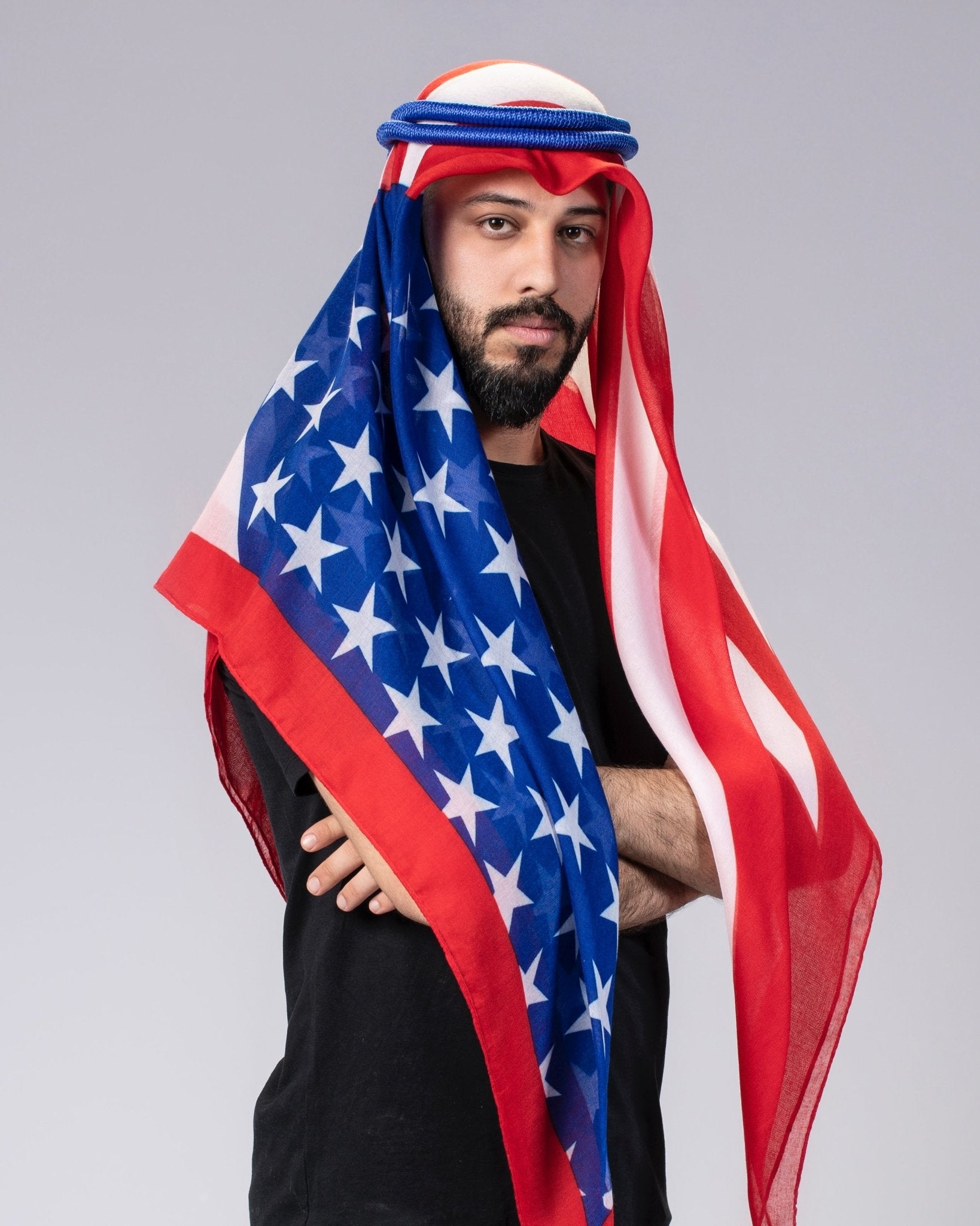 America Ghutra and Agal Headscarf – National Flag Prints - Ghutramundo