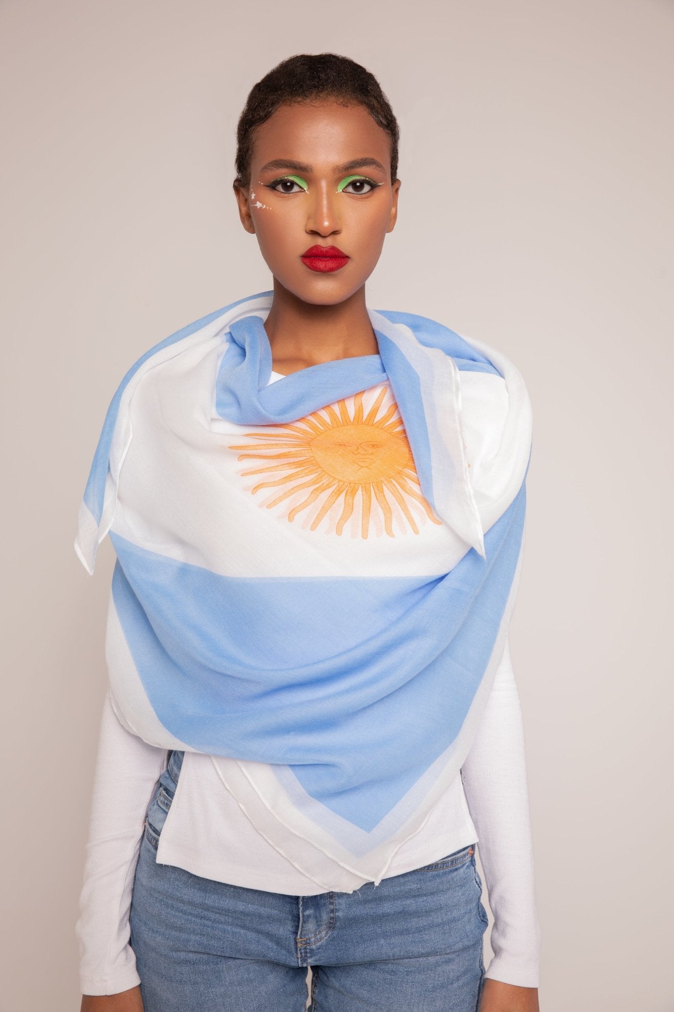 Argentina Ghutra and Agal Headscarf – National Flag Prints - Ghutramundo