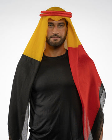 Belgium Ghutra and Agal Headscarf – National Flag Prints