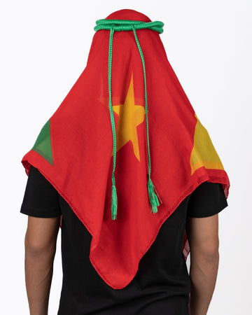 Cameroon Ghutra and Agal Headscarf – National Flag Prints