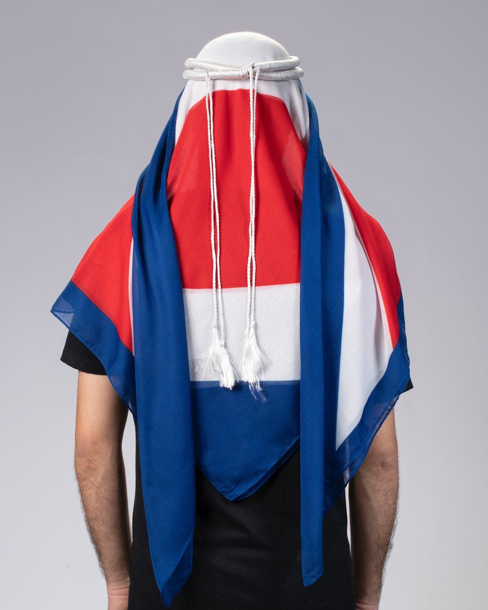 Costa Rica Ghutra and Agal Headscarf – National Flag Prints - Ghutramundo