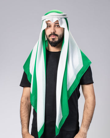 Saudi Arabia Ghutra and Agal Headscarf – National Flag Prints