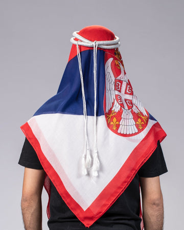 Serbia Ghutra and Agal Headscarf – National Flag Prints