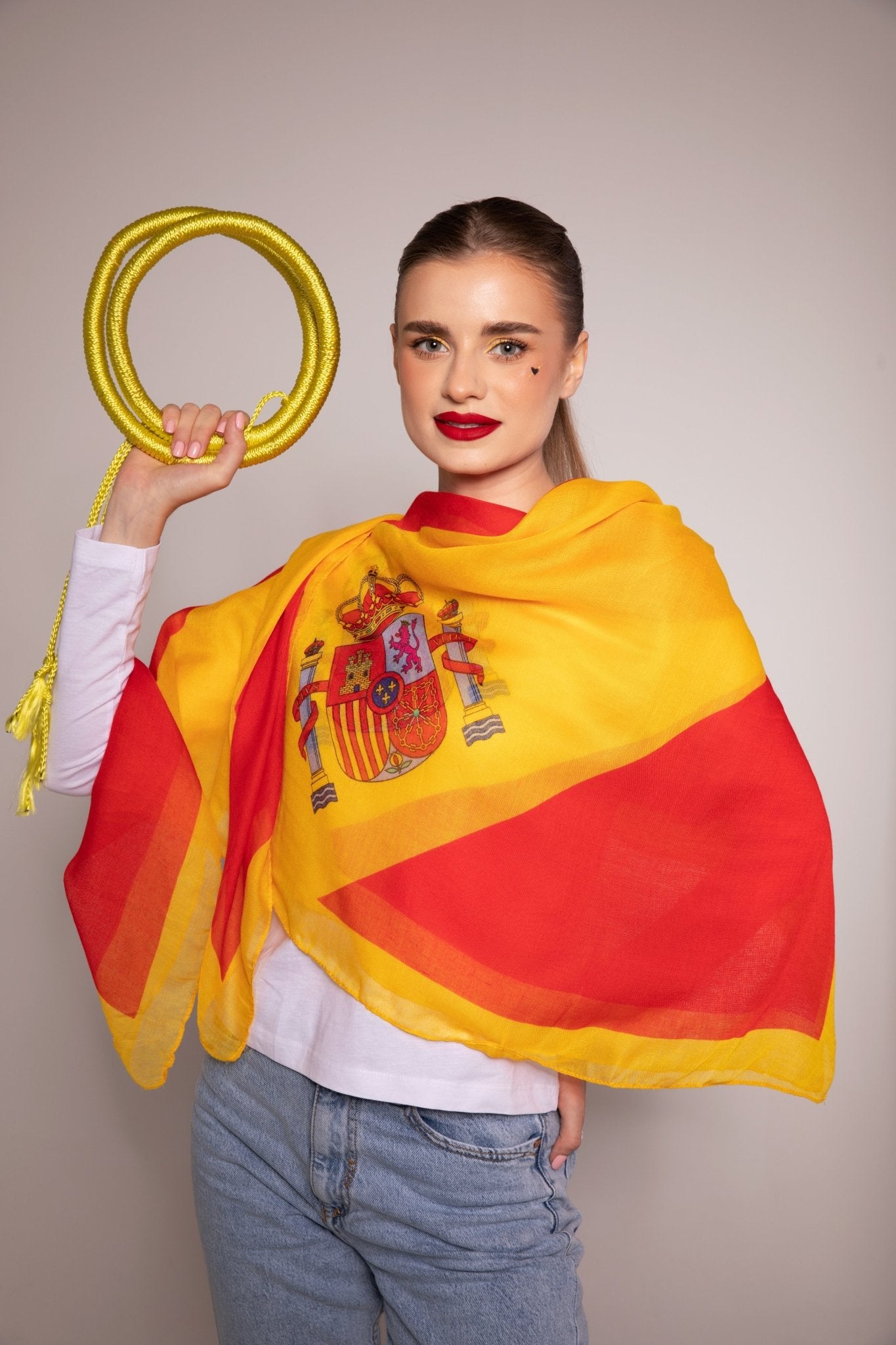 Spain Ghutra and Agal Headscarf – National Flag Prints - Ghutramundo