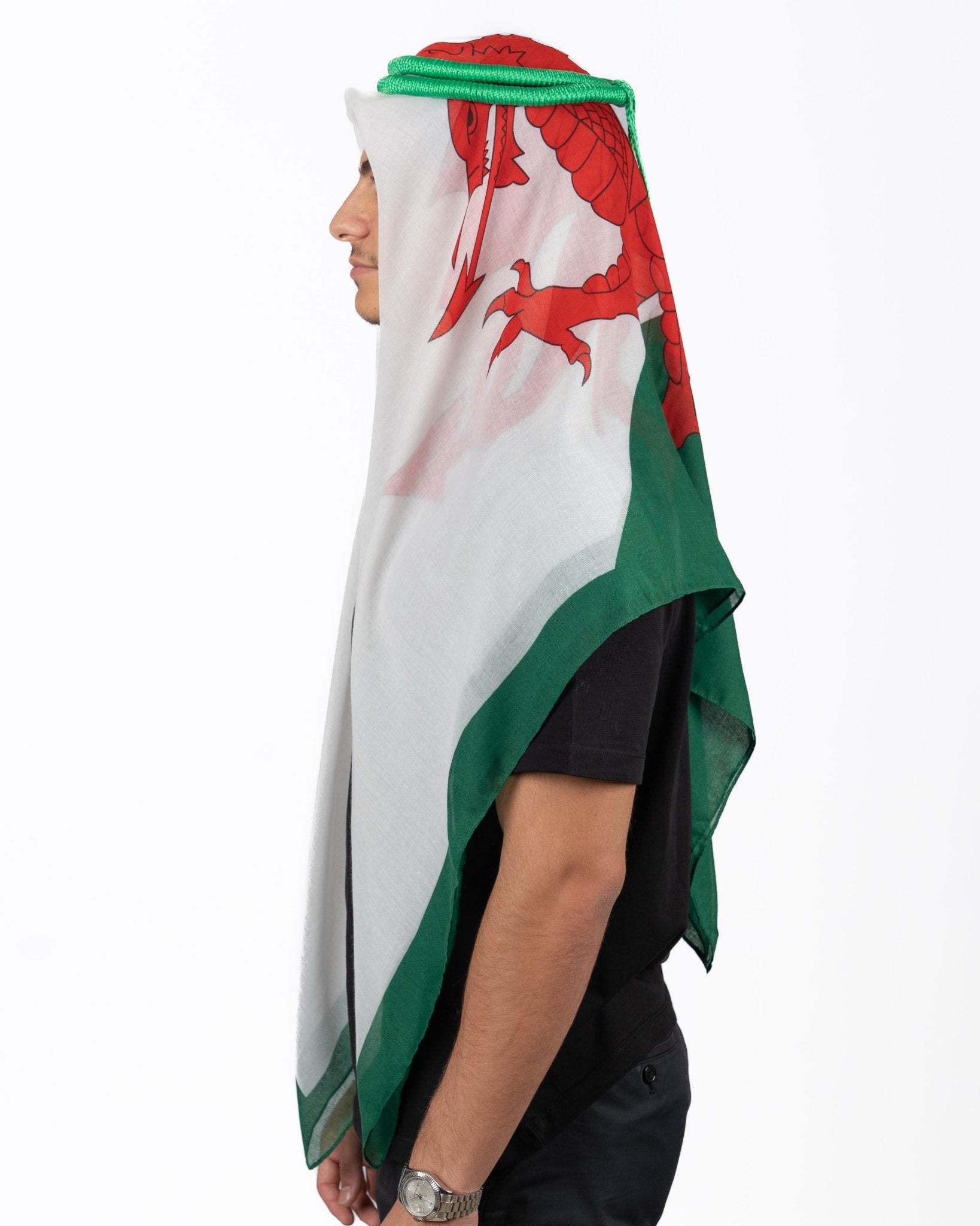 Wales Ghutra and Agal Headscarf – National Flag Prints - Ghutramundo