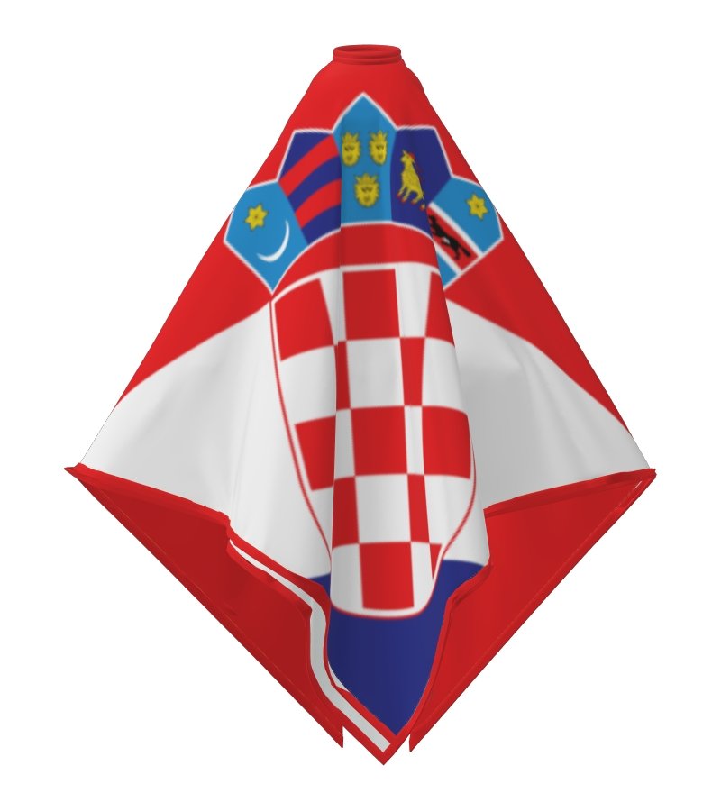 Croatia Ghutra and Agal Headscarf – National Flag Prints - Ghutramundo