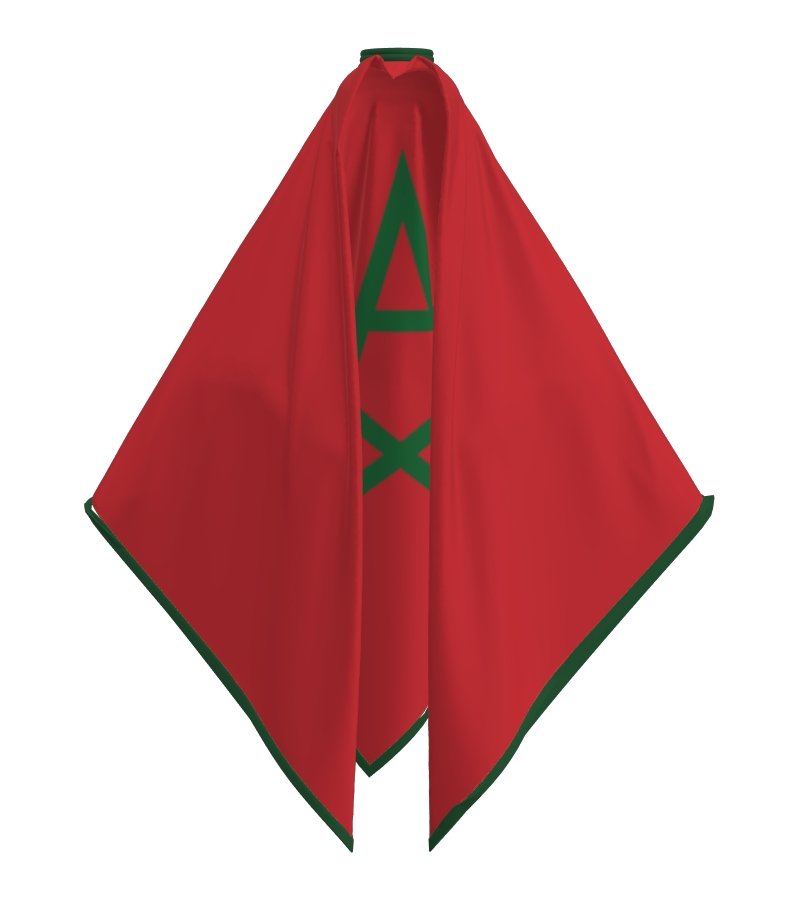 Morocco Ghutra and Agal Headscarf – National Flag Prints - Ghutramundo