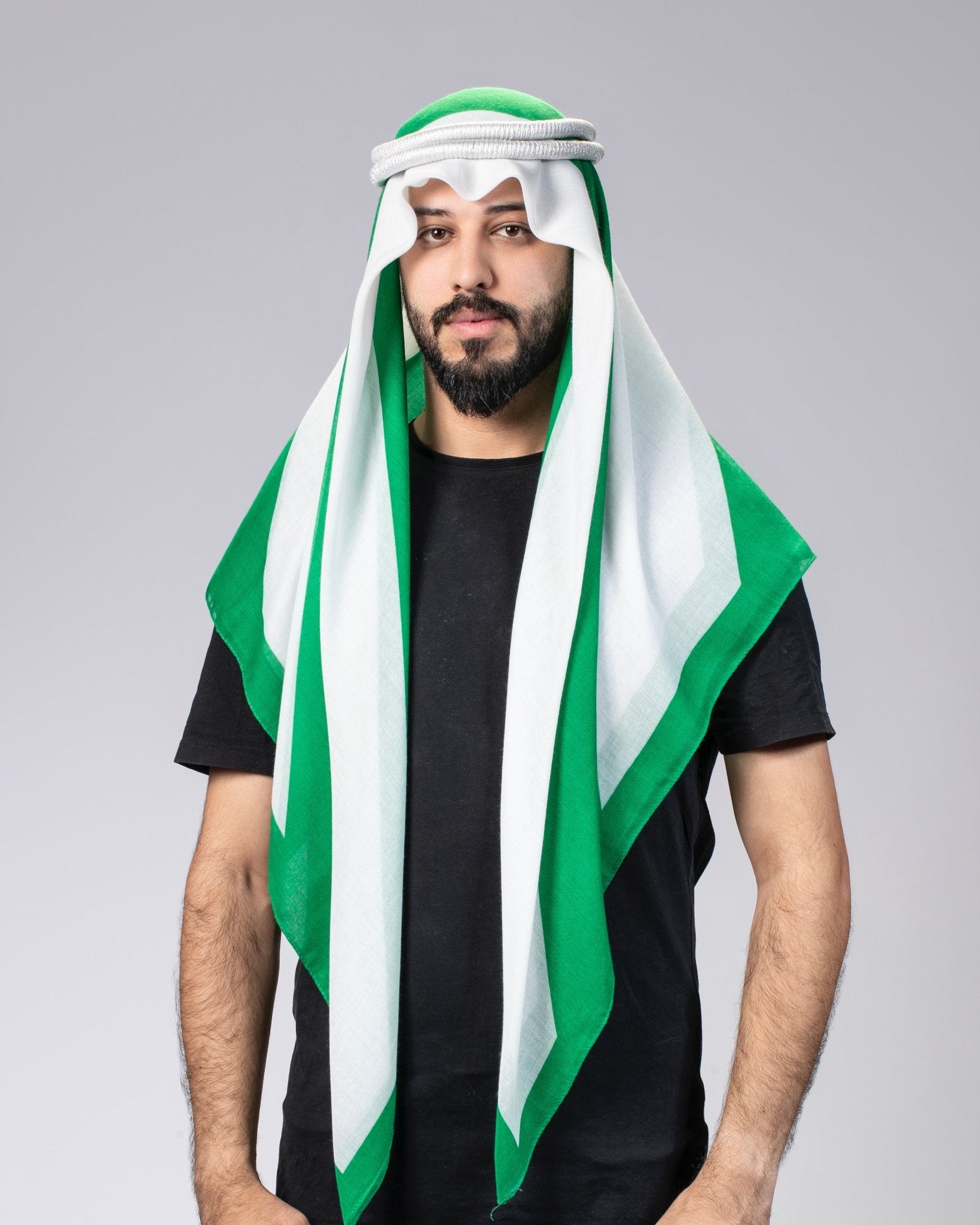 Saudi Arabia Ghutra and Agal Headscarf – National Flag Prints - Ghutramundo