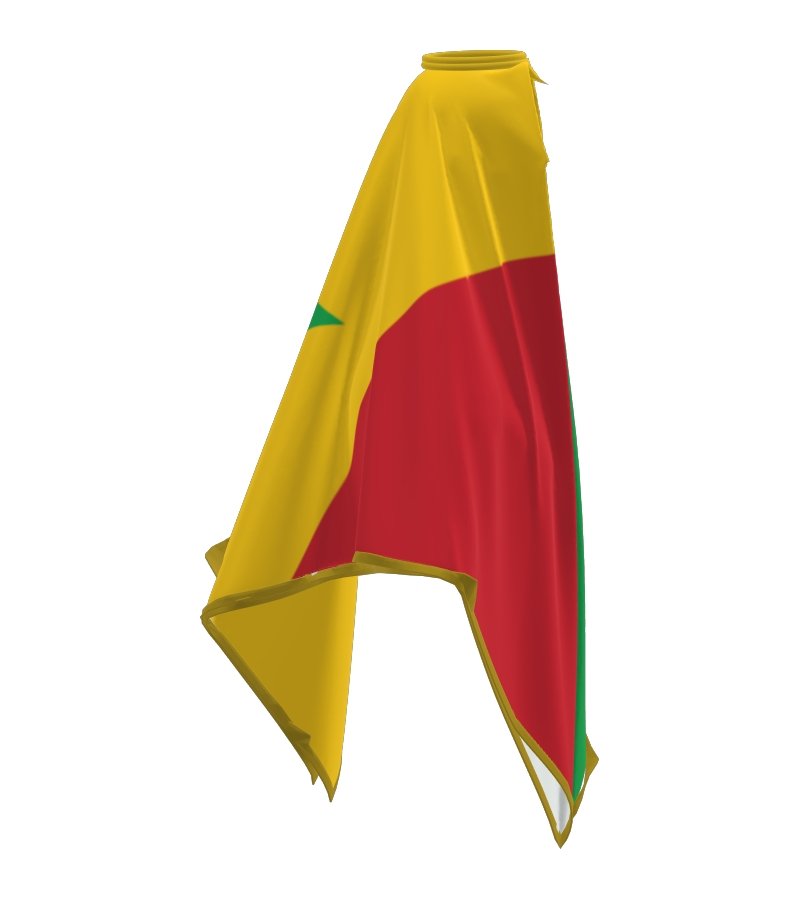 Senegal Ghutra and Agal Headscarf – National Flag Prints - Ghutramundo