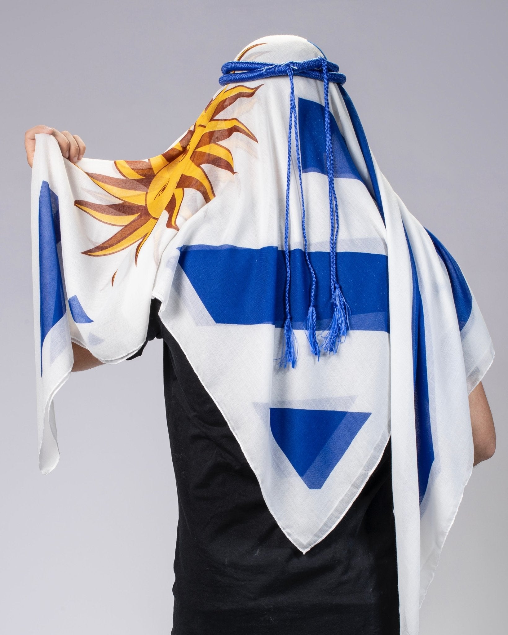 Uruguay Ghutra and Agal Headscarf – National Flag Prints - Ghutramundo